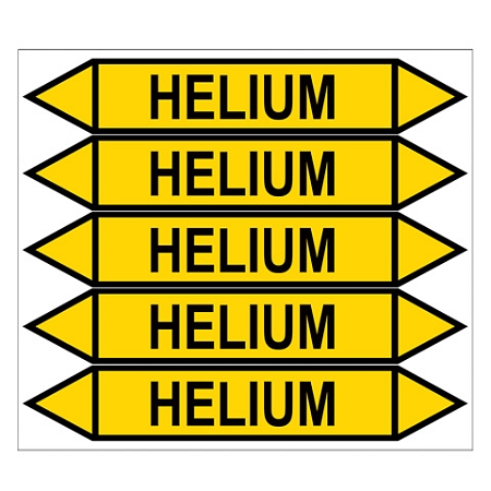 Značení potrubí, helium